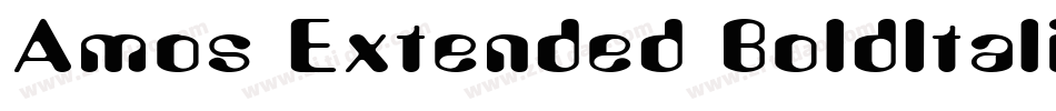 Amos Extended BoldItalic字体转换